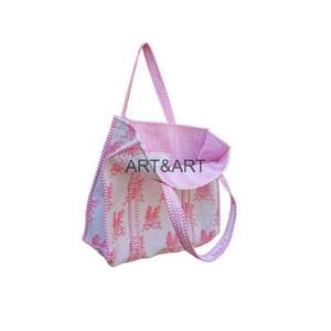 Sacs fourre-tout en coton écologiques réutilisables personnalisés avec logo pour femme, à ouverture facile, pour le voyage et le shopping en extérieur, vente en gros - Product Image 6