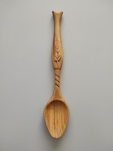Cuillère à thé en bois de qualité supérieure, écologique, pour café, thé, sucre, outil de cuisine durable pour la cuisson - Product Image 5