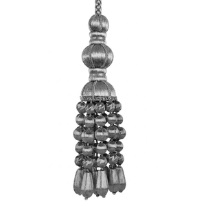 Glandes en bouillon d'argent de qualité supérieure pour uniformes, sacs, décoration, garniture tissée durable, gland en bouillon, couleur personnalisée, haute qualité - Product Image 3