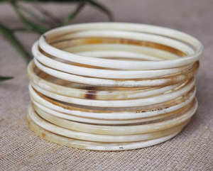Elegante brazaletes de cuerno de búfalo hechos a mano, pulseras de cuerno Real, conjunto de joyas para mujeres con acento de ágata Natural por Falak World Export - Product Image 3