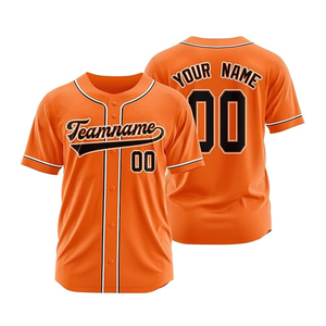 Custom Made Gradient Color Men's Personalized Team Name Player Name & Number 100% Polyester Short Sleeve <b>Baseball</b> Jersey For Men - Product Image 1