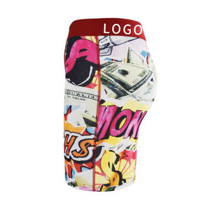 Boxers pour hommes en polyester imprimés ODM, fins, respirants, séchage rapide, coupe droite, pour l'été - Product Image 2