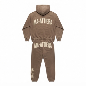 Conjunto de Sudadera con Capucha Extra Grande y Pantalones Anchos de Felpa para Mujer, Ropa Deportiva de Algodón, Estilo Urbano, OEM ODM - Product Image 3
