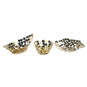 Luxury Handmade Decorative Bowl with Premium Silver Electroplated Mirror FinishModern Gold <b>Ceramic</b> Eco-Friendly Decorative Bowl - Product Image 3