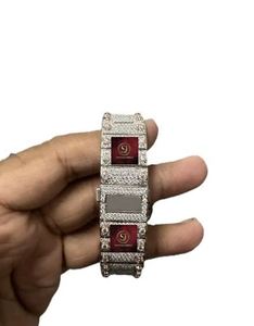 Montre à quartz unisexe de luxe Shreeji Jewels, cadran carré analogique, date, bracelet en acier inoxydable, mouvement mécanique, GPS, métal - Product Image 2