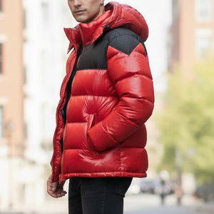 Chaqueta Bomber de Invierno con Capucha, Resistente al Viento, de Primera Calidad, para Hombre, con Cierre, Dos Tonos, Impermeable, Transpirable, de Poliéster/Algodón - Product Image 5