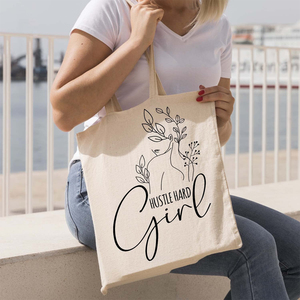 Bolsa de Mano de Lona de Algodón Puro de Diseño Personalizado de Primera Calidad, Moderna, Ligera y Multiusos - Product Image 3