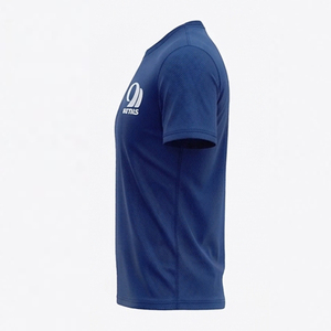 Fabricante OEM ODM, Camiseta Deportiva de Secado Rápido para Hombre con Logotipo Personalizado, Transpirable, de Malla, para Gimnasio, Entrenamiento, Manga Corta - Product Image 1
