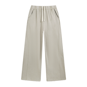 Pantalon de jogging pour hommes en molleton de coton, coupe droite mi-haute, haute qualité, pour le sport et la gym, vente en gros - Product Image 5