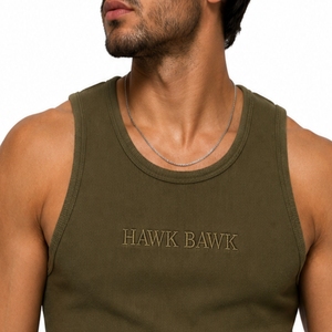 Camiseta sin mangas acanalada personalizada para hombre, tela suave, ajuste cómodo, diseño sin mangas, camiseta de gimnasio, ropa deportiva de primera calidad para hombre - Product Image 4