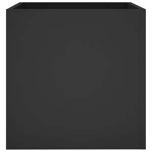 Jardinière carrée en bois d'ingénierie noir 15,7x15,7x15,7 cm – Pots et jardinières - Product Image 5