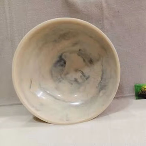 Bol à salade en résine, bol alimentaire, décoration d'intérieur, vaisselle, utilisation dans les hôtels et restaurants, poli à la main, design moderne et luxueux, respectueux de l'environnement - Product Image 1