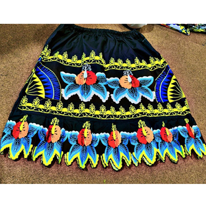 New Polynesian Printed Embroidered Satin <b>Skirts</b> Customized High Quality Women's Ankle-Length Elegant <b>Skirt</b> - Product Image 5