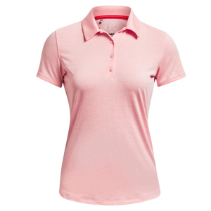 Polo Rosa para Mujer, Manga Corta, Color Sólido, Tejido Transpirable, Ropa Casual - Product Image 1