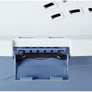 Trasportino Robusto Portatile a 2 Porte Rigido per Animali Domestici con Apertura Superiore, Ventilazione Sicura, Maniglia e Ingresso Frontale Superiore per Cani e Gatti - Product Image 5