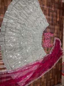 Indian Ethnic Designer Partywear Lehenga Choli for <b>Wedding</b> Party and Festive Functions for Women Trendy Fancy Outfit for Party - Product Image 4