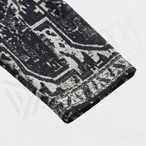 Abaya plissée, nouvelle mode vintage, grande taille, en polyester, élégante, à manches longues, extensible dans quatre directions, antistatique, pour femmes - Product Image 5