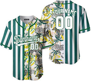 Maillot de baseball respirant à col montant, imprimé par transfert thermique, ensembles pour adultes 100 % polyester, impression personnalisée sur le devant, meilleur prix OEM - Product Image 3