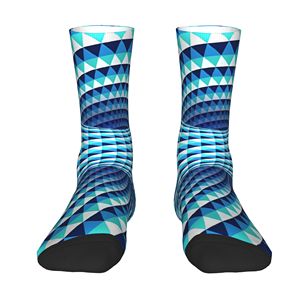 Custom Crew Sports <b>Socks</b> Breathable Anti-Slip Quick Dry Sweat-Absorbent Spandex Knitted <b>Silk</b> Screen Printed Solid Summer Cuff - Product Image 1