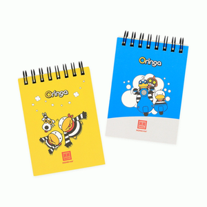 Oringa A7 <b>Spiral</b> Hardcover <b>Notebook</b> with Laminated Cover Digital Printing Compact Size Clear Rulings Eco-Friendly Natural Paper - Product Image 1