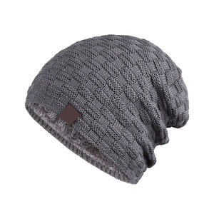 Ribbed Knit Beanies Cap Unisex Thermal Winter Hat Soft Comfortable Outdoor Streetwear <b>Accessory</b> for Men Women Daily Use - Product Image 1