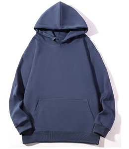 New Fashion 100% Cotton Oversized Pullover Hoodie Heavy Weight Casual Hoodies for Men Solid Color 360GSM <b>Weighted</b> <b>Blank</b> Hoodies - Product Image 5