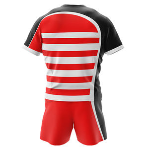 Uniformes de Rugby al por Mayor, Conjuntos Deportivos Transpirables y Sostenibles con Diseño de Logotipo Personalizado, Impresión por Sublimación, Servicio OEM - Product Image 2