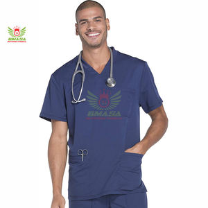 Meilleures ventes : Ensembles d'uniformes médicaux pour infirmières avec poches, tenues d'hôpital d'été - Product Image 4
