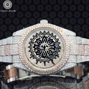 Montre de luxe pour femme Charm_Jewells en acier inoxydable, boîtier rond 38 mm, quartz analogique, bracelet en cristal de saphir et diamants, tendance - Product Image 1