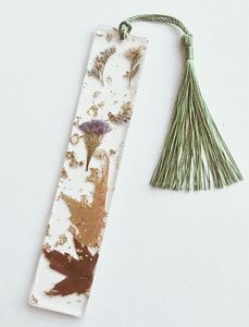Luxury Handmade Epoxy Resin Floral <b>Bookmark</b> Transparent Book Marker <b>Gift</b> for Students Readers and Office Use - Product Image 6