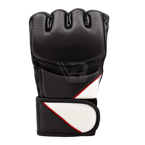 ออกแบบเองได้ ถุงมือหนัง MMA กันน้ำ สำหรับปั่นจักรยาน แบบครึ่งนิ้ว ขายส่ง พร้อมโลโก้ตามสั่ง - Product Image 2