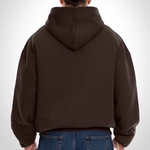 Sweat-shirts à capuche surdimensionnés personnalisés imprimés 500 GSM en molleton de coton, style streetwear, avec fermeture éclair, design graphique, haute qualité, fournisseur OEM en gros - Product Image 3