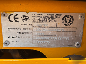 Miniexcavadora ZTS 8025 de 2008 en Venta, Excavadora Compacta Lista para Exportación y Uso en Obras - Product Image 3