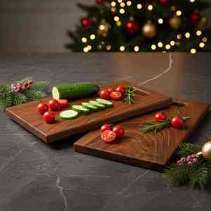 Planche à découper en bois élégante au design moderne avec un charme rustique, ustensile de cuisine haut de gamme, très demandé et très vendu. - Product Image 6