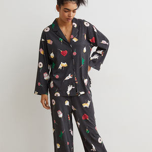 Women Set Women Women Pyjama Set Luxury Women Ladies Feather Pyjamas Sleepwear Feather <b>Pajama</b> Set - Product Image 3