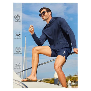 เสื้อคลุมมีฮู้ดป้องกันแสงแดด น้ำหนักเบา ระบายอากาศได้ดี ป้องกันรังสียูวี เหมาะสำหรับการเดินป่า วิ่ง ตกปลา ว่ายน้ำ - Product Image 4