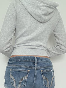 American Street Retro Digital Printing Zipper Waist Regular Sweat Shirt Wear Sexy Hooded Casual Sports <b>Tops</b> Women's <b>Winter</b> - Product Image 3