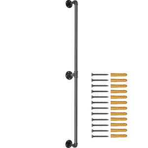 Corrimano Industriale in Acciaio al Carbonio da 5FT, Capacità di Carico 440LBS, Componenti per Scale con Montaggio a Parete - Product Image 6
