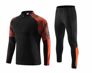 Survêtements de sport personnalisés pour la gym, veste demi-zip personnalisée, ensemble de survêtement d'équipe unisexe, respirant, écologique, extensible dans les quatre sens - Product Image 4
