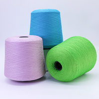Fil de Soie Glacée 28S/1 Mélange Polyester Viscose Doux et Respirant pour Vêtements d'Été Vente en Gros Direct Usine Échantillons Gratuits