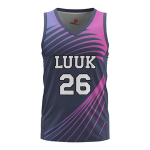 เสื้อบาสเก็ตบอลคอวีแบบสั่งทำพิเศษ ระบายอากาศได้ดี แห้งเร็ว ชุดทีม รับผลิตแบบ OEM ODM ขายส่งจากโรงงาน - Product Image 5