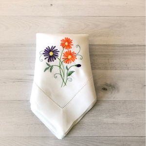 Servilletas bordadas personalizadas Hemstitch clásicas para cena, accesorios de tela con monograma para Decoración de mesa de boda - Product Image 4