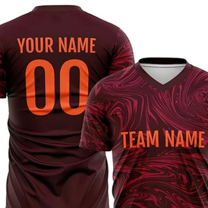 Camiseta de fútbol transpirable con diseño de sublimación impreso a medida, venta directa de fábrica, camiseta de fútbol personalizada para hombre en grandes cantidades - Product Image 6