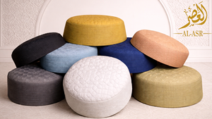 Gorro Kufi Musulmán Al Asr para Oración - Diseño Sólido, Tela Transpirable, Apto para Todas las Estaciones, Gorro Islámico para Ramadán - Product Image 3