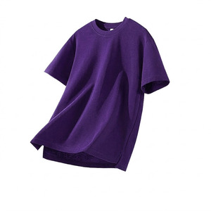 Wholesale Custom Logo 200gsm Cotton <b>Tshirts</b> Short Sleeve Printing T Shirt Solid Color Unisex Blank Shirt OEM High Quality - Product Image 4