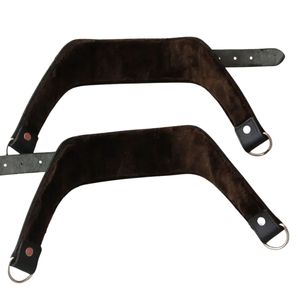 Kit de démarrage pour bondage en cuir véritable imperméable et écologique Black Sheep avec menottes, collier, paddle, poids 1 kg - Product Image 3