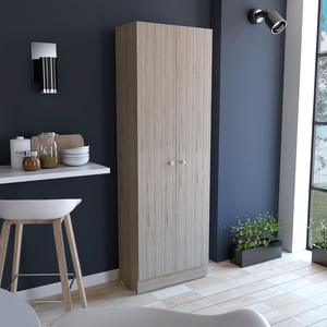 Armadio a Due Ante Dakari Grigio Chiaro da Depot E Shop, Scaffalatura Multiuso per Garage con Cinque Ripiani - Product Image 1