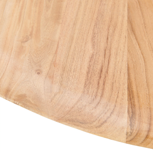 Mesa de Comedor Redonda de Madera de Acacia Sólida con Patas Metálicas en X, Diseño Moderno para Restaurante, Cocina o Comedor, Precio al por Mayor - Product Image 5