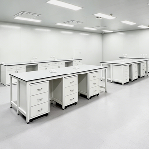 Muebles de <span class=keywords><strong>Laboratorio</strong></span>, Mesa de <span class=keywords><strong>Laboratorio</strong></span> con Estructura de Acero y Superficie de Resina Epoxi para <span class=keywords><strong>Laboratorio</strong></span> Farmacéutico - Product Image 3