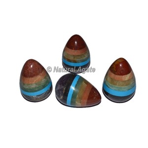 หินคริสตัลโรสควอตซ์ทรงรีขัดเงาจากธรรมชาติ - Product Image 4